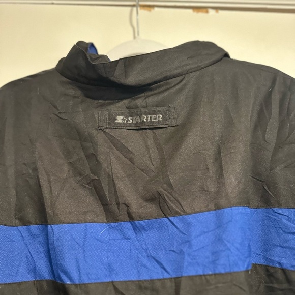 STARTER VTG Y2K Men’s Sz: XL Down Jacket Heavy Duty Ski Winter Black & Blue. - Picture 16 of 16